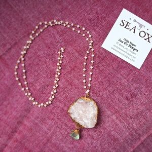 Rose Quartz Pendant Necklace